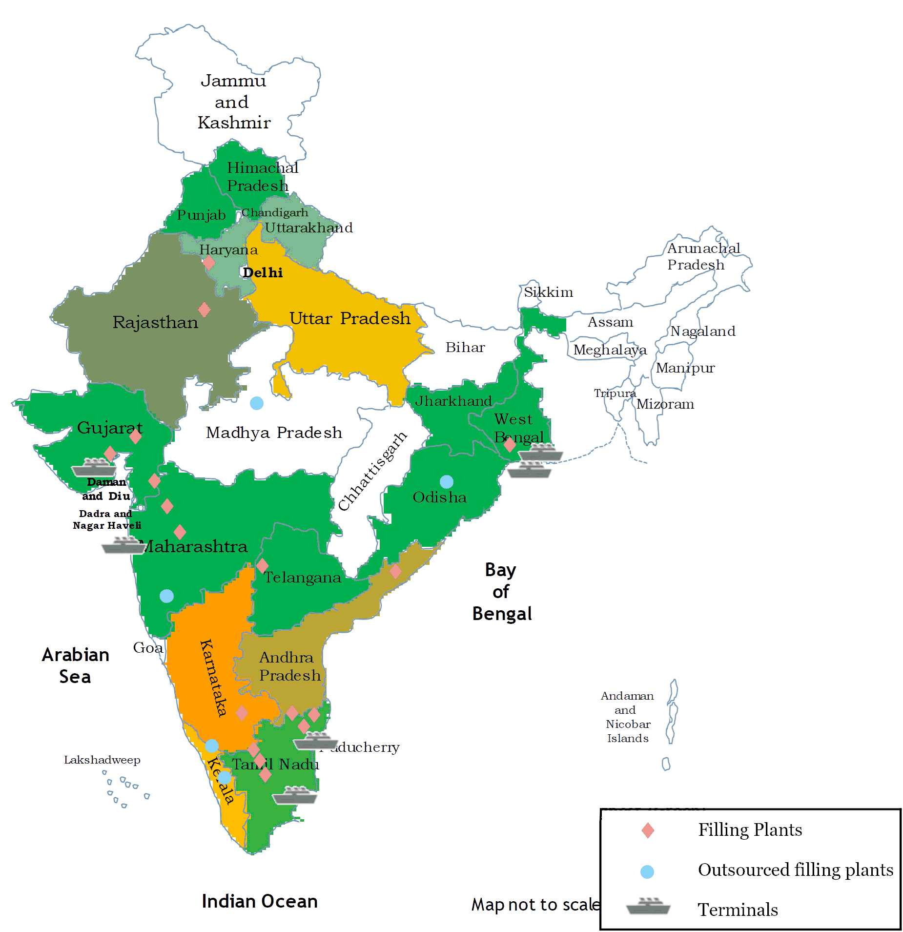 Super Gas presence in India